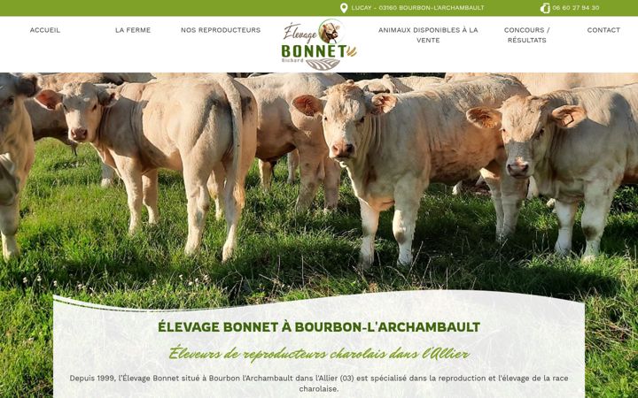 Képernyőkép: elevage-bonnet-richard.fr