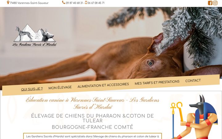 Screenshot of elevagechiendupharaon.com