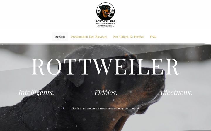 Snímek obrazovky elevagerottweiler.ch