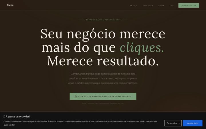 Екранна снимка на elevamarketing.com.br