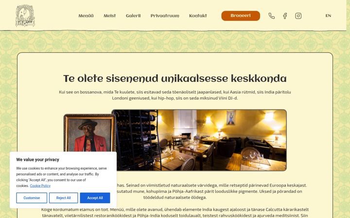 Screenshot of elevant.ee