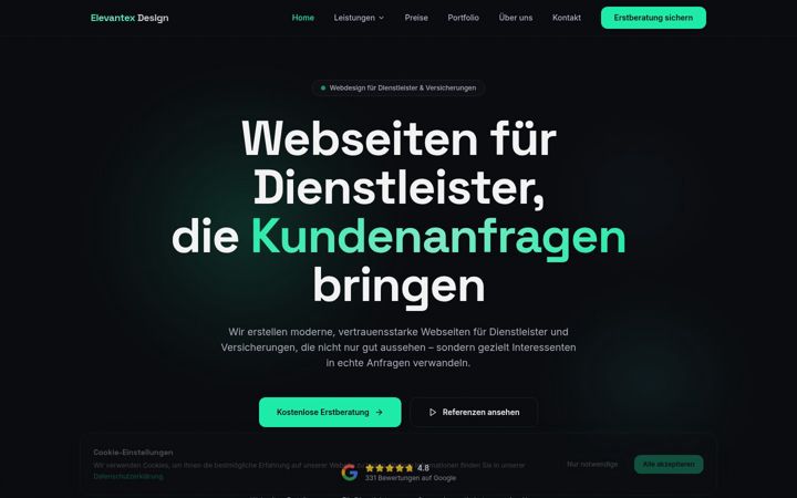 Ekrano kopija elevantex-design.de
