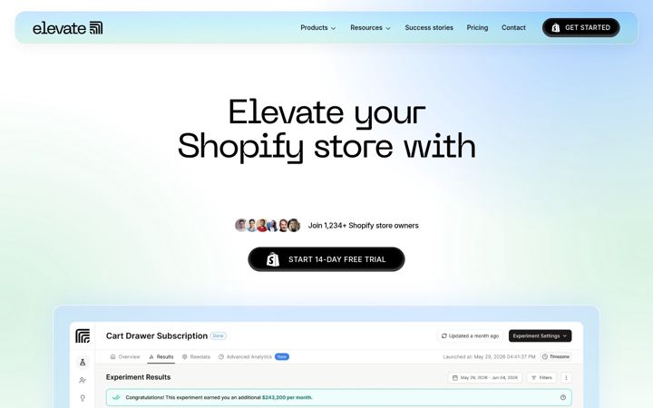 Screenshot of elevateab.com