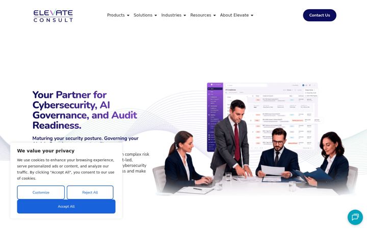 Screenshot of elevateconsult.com