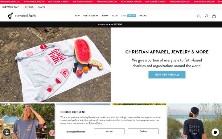 Screenshot of elevatedfaith.com