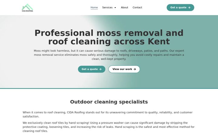 Posnetek zaslona elevatedroofing.co.uk