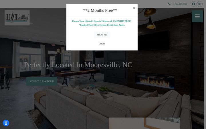 Screenshot of elevatelakenorman.com