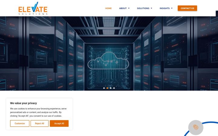 Screenshot ta' elevateltd.net