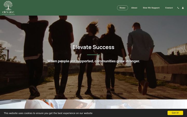 Screenshot of elevatesuccess.coach
