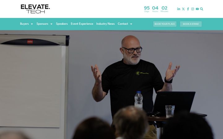 Screenshot of elevatetechlive.com