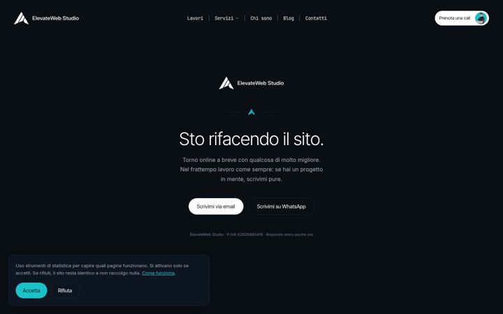 Képernyőkép: elevatewebstudio.it