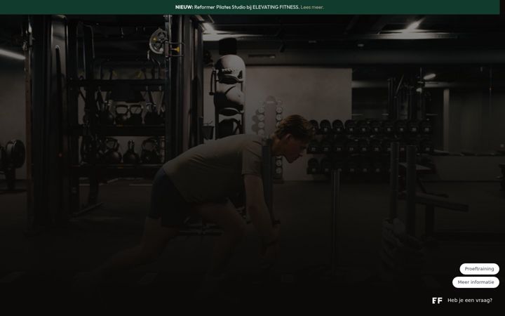 Snímek obrazovky elevatingfitness.nl