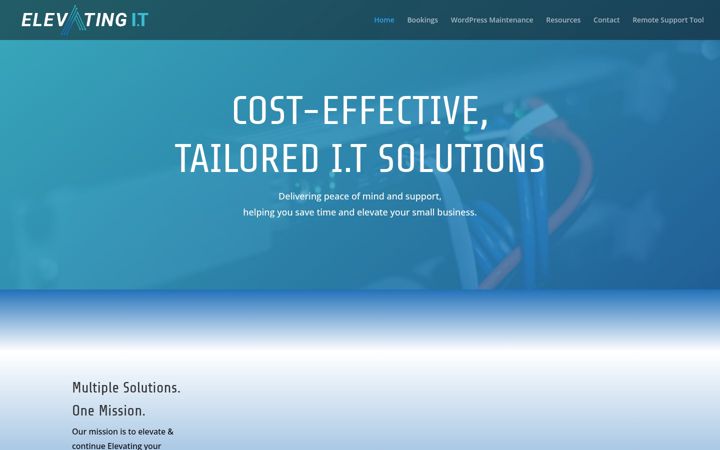 Screenshot ta' elevatingit.com.au