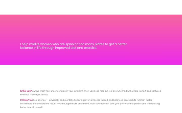 Screenshot of elevationpersonaltraining.com
