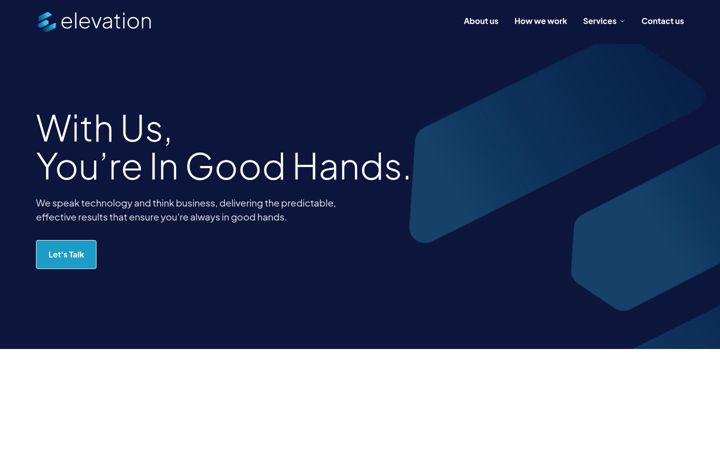 Posnetek zaslona elevationservices.co.uk