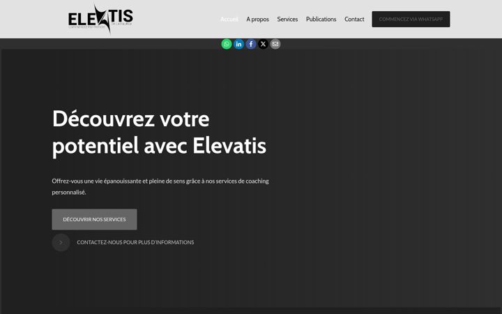 Screenshot ta' elevatis.net