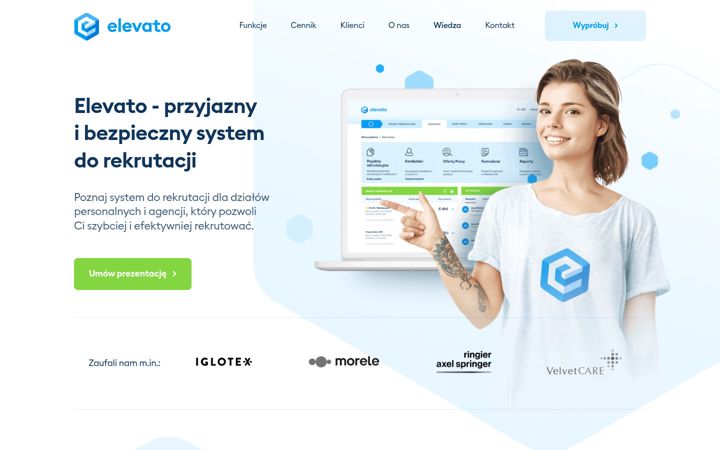 Skärmbild av elevatosoftware.com
