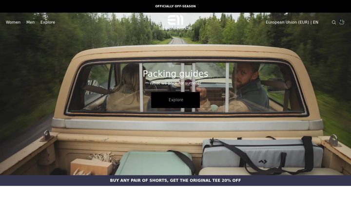 Screenshot of elevenate.com