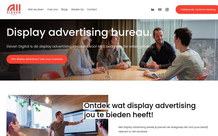 Snímek obrazovky elevendigital.nl