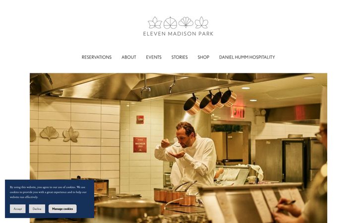 Screenshot of elevenmadisonpark.com