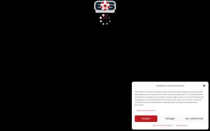 Captura de pantalla de elevenstars.es