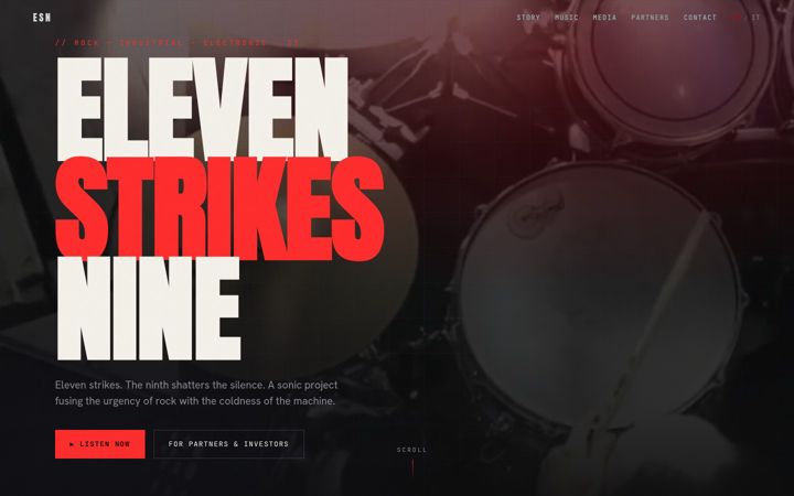 Screenshot of elevenstrikesnine.com