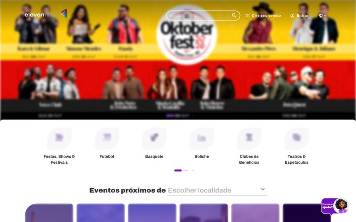 Screenshot of eleventickets.com