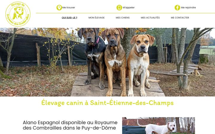 Skærmbillede af eleveur-chien63.fr