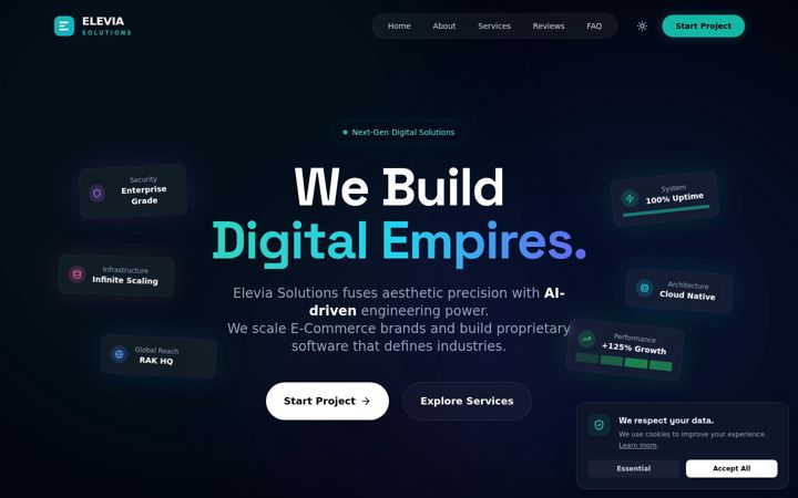 Screenshot of elevia-solutions.com
