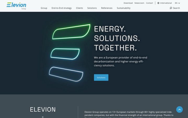 Screenshot of eleviongroup.com