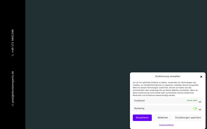 Captură de ecran a elevisionxperts.de