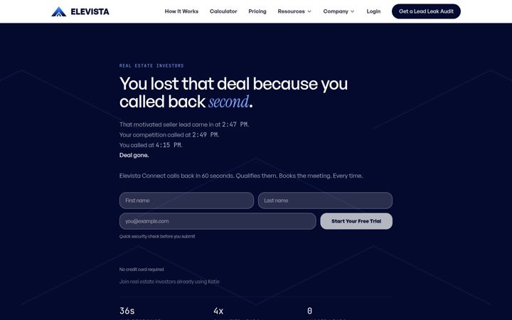 Screenshot of elevista.com