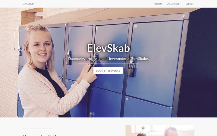 Skjámynd af elevskab.dk
