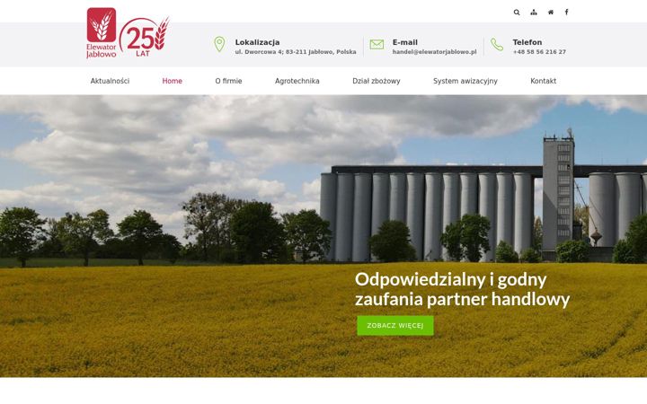 Captura de ecrã de elewatorjablowo.pl