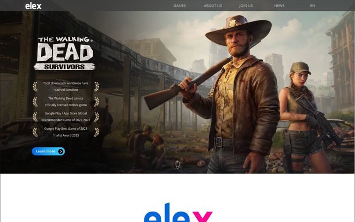 Screenshot of elex-tech.com