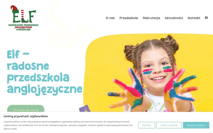 Snímek obrazovky elf-przedszkole.pl