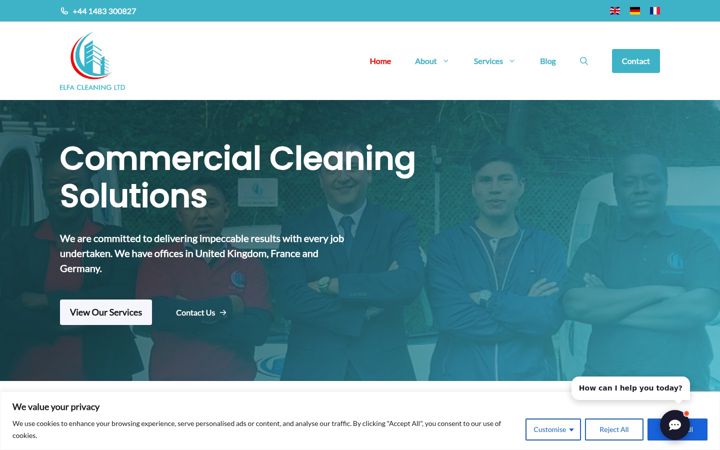 Skærmbillede af elfacleaningltd.co.uk