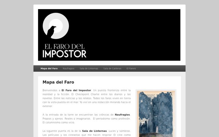 Screenshot of elfarodelimpostor.com