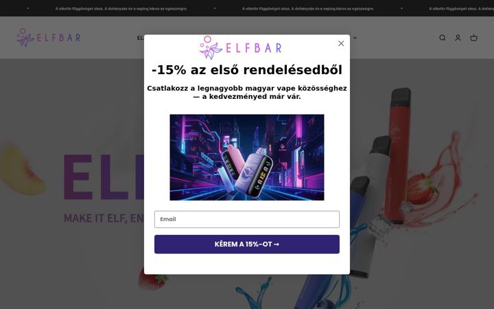 Screenshot of elfbarrendeleseu.com