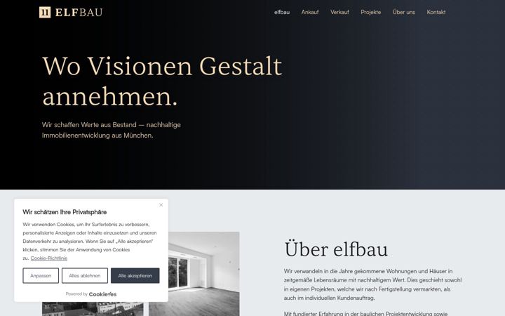 Screenshot ta' elfbau.de