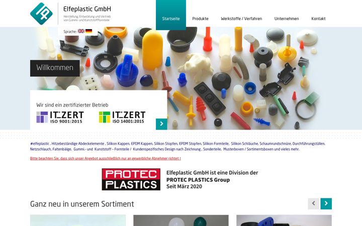 Zrzut ekranu elfeplastic.de