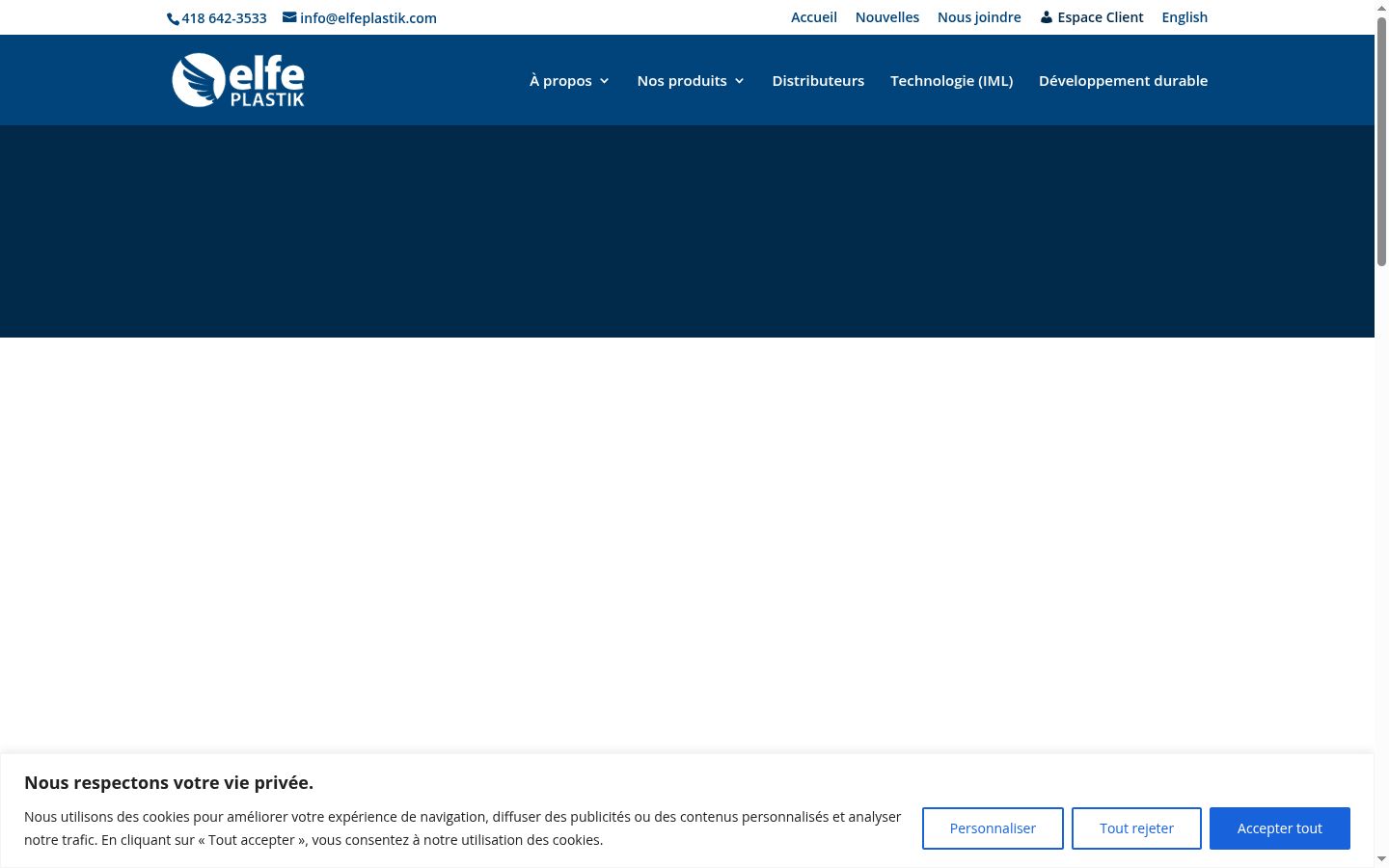Screenshot des Einwilligungsbanners vor jeglicher Interaktion