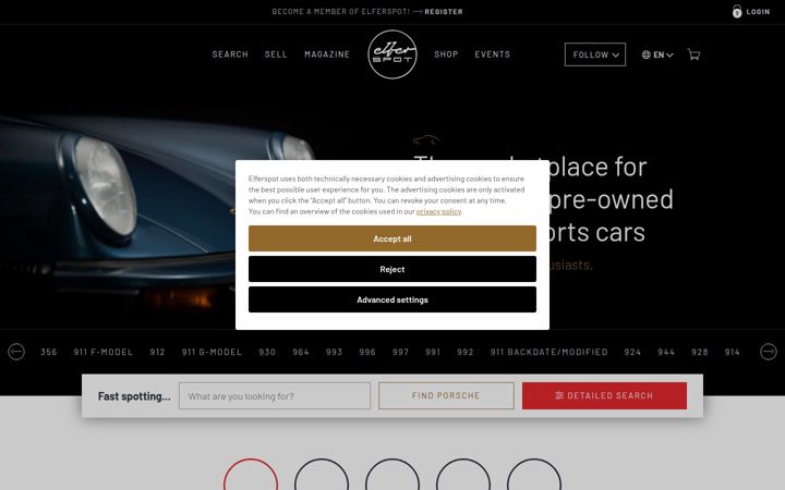 Screenshot of elferspot.com