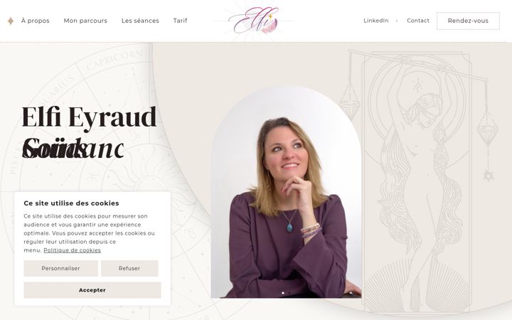 Screenshot of elfi-eyraud.com