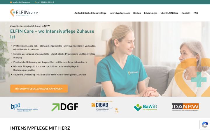 Zrzut ekranu elfin-care.de