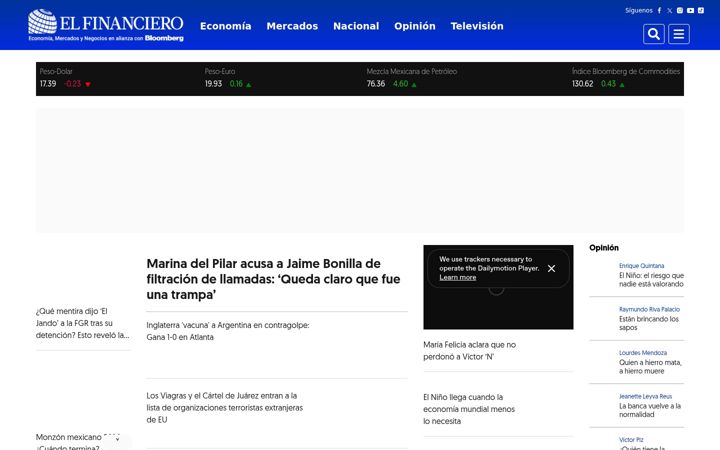 Zrzut ekranu elfinanciero.com.mx