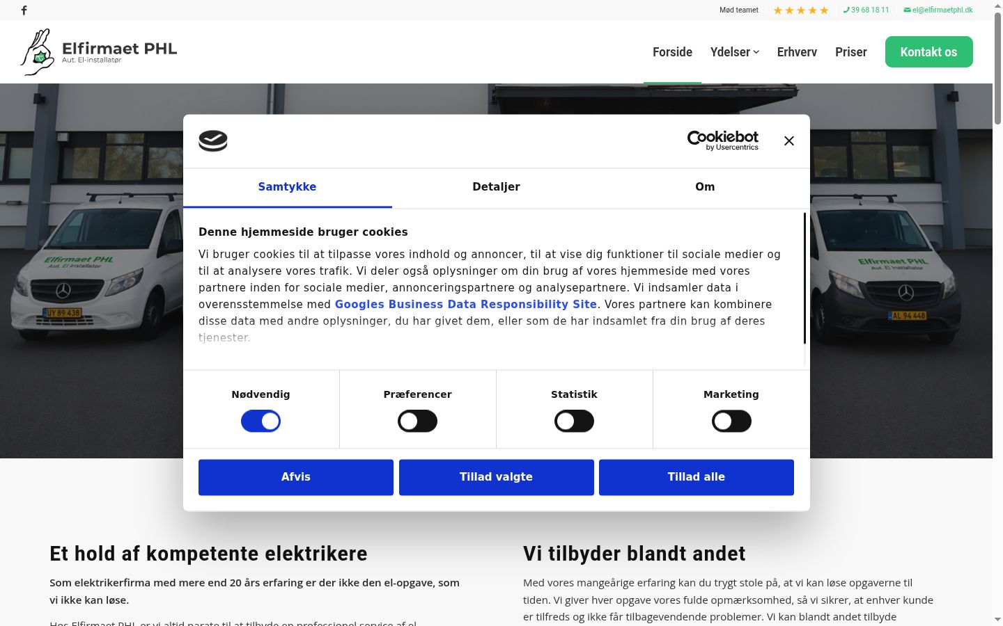 Screenshot tal-banner tal-kunsens muri qabel kwalunkwe interazzjoni