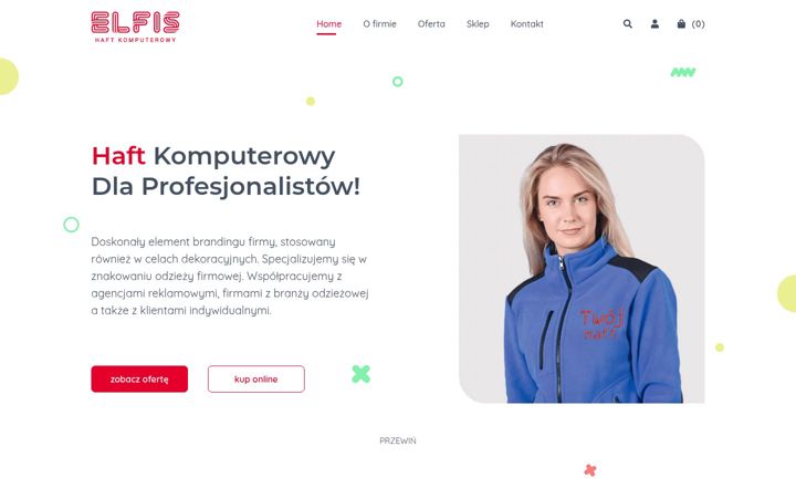 Snímek obrazovky elfis.pl