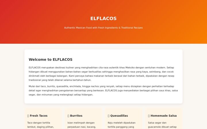Screenshot of elflacos.com