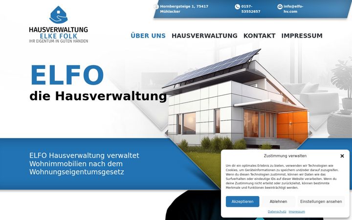 Skärmbild av elfo-hv.de